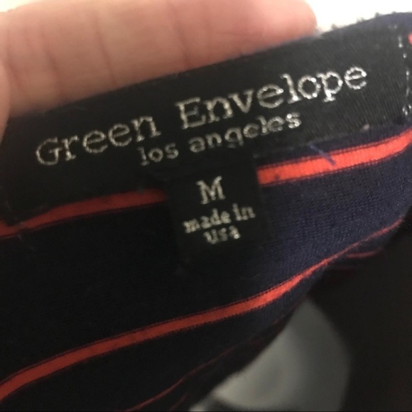 Green Envelope‎ Medium Striped Top Navy Red - Picture 4 of 4